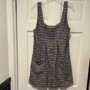 Free People Multicolor Tweed Dress Size M.